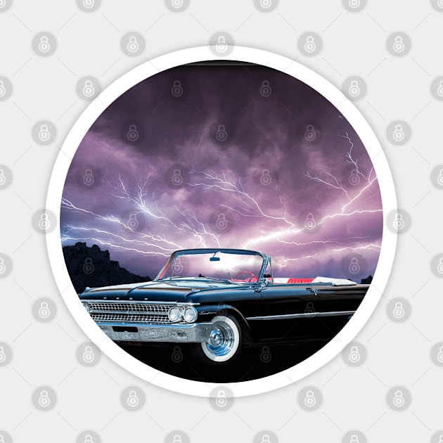 1961 Galaxie in our lightning series on front and back Magnet by Permages LLC